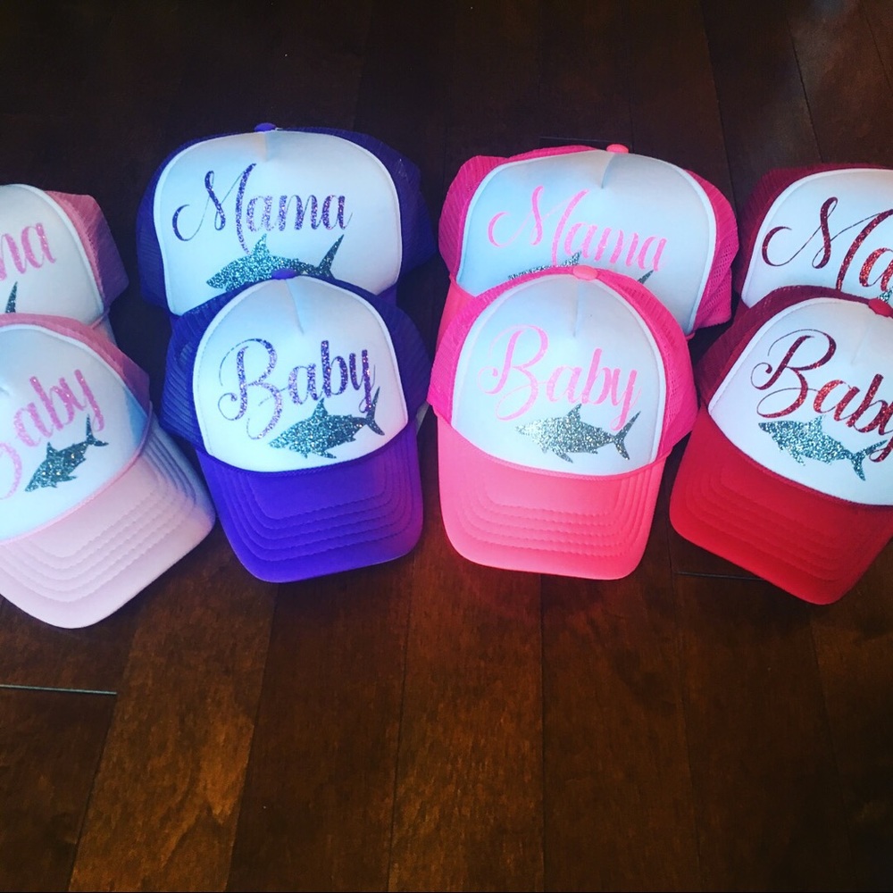 Mama Shark & Baby Shark Hats